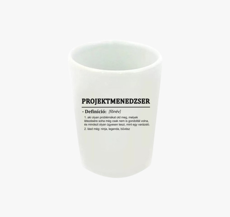 Projektmenedzser feles pohár