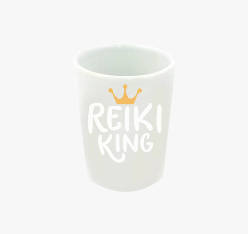 Reiki king fehér feles pohár