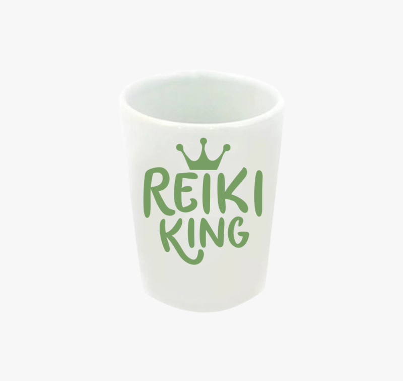 Reiki king zöld feles pohár
