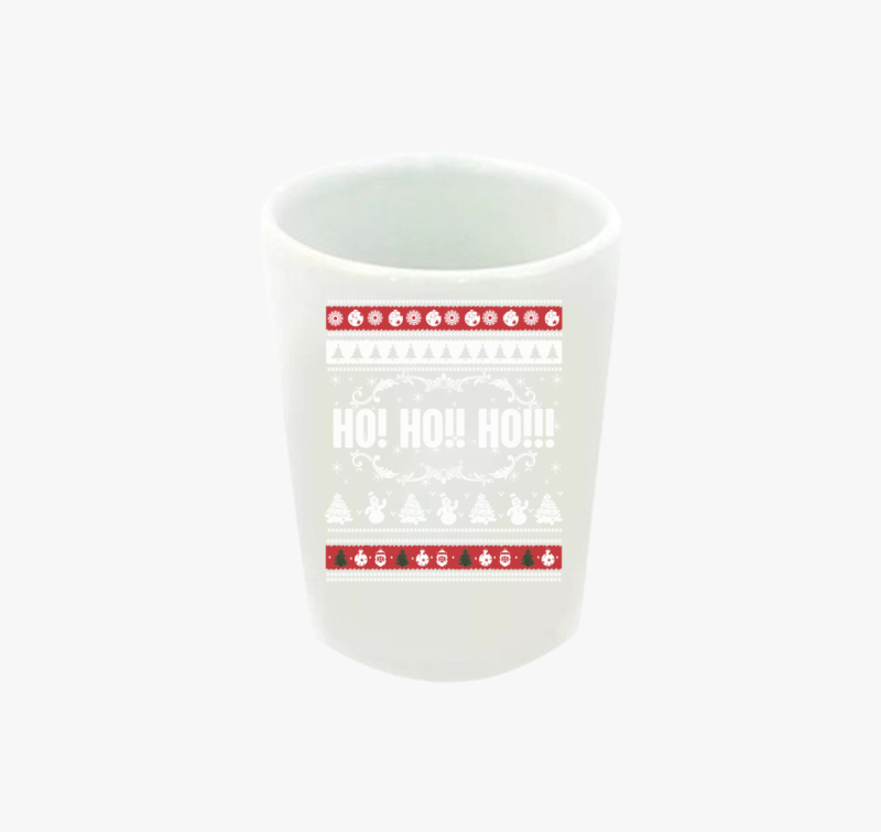 Ho ho ho karácsonyi mintás feles pohár