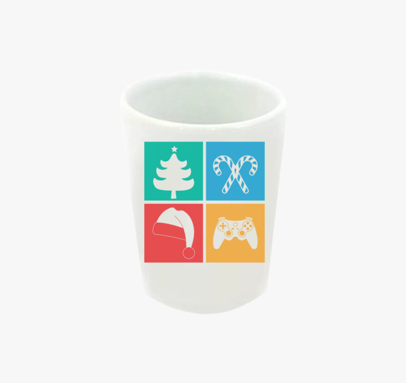 Gamer karácsonyos feles pohár