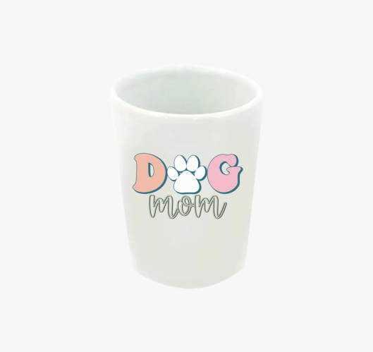 Dog Mom pasztell feles pohár