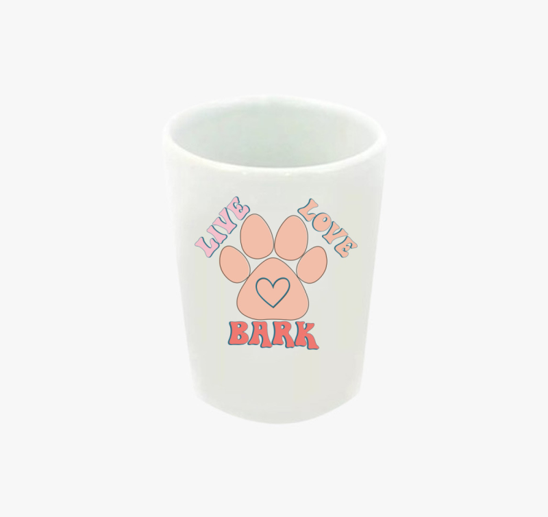 Live Love Bark feles pohár