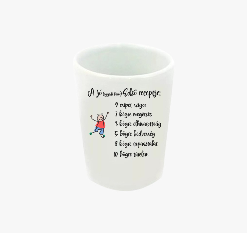 Fiús edző feles pohár