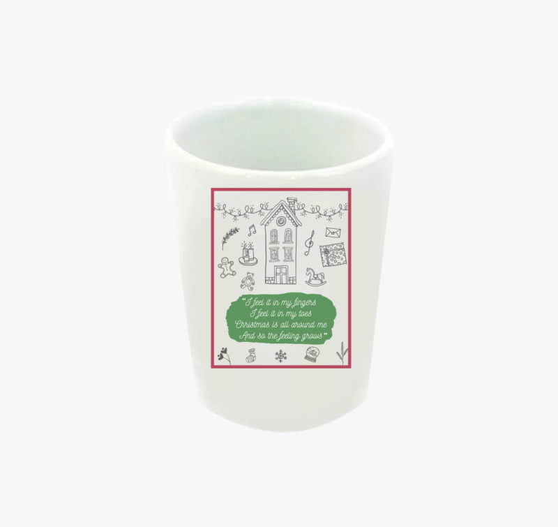 Christmas is all around feles pohár