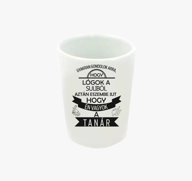 Lógós tanár feles pohár