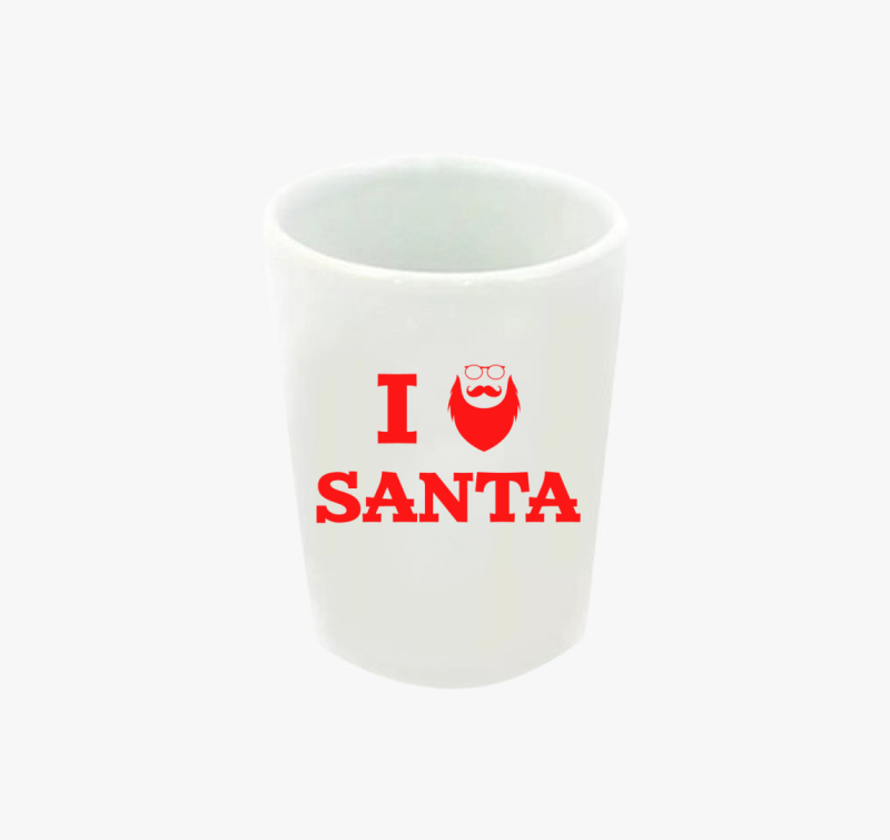 I love Santa - Szeretem a Mikulást feles pohár