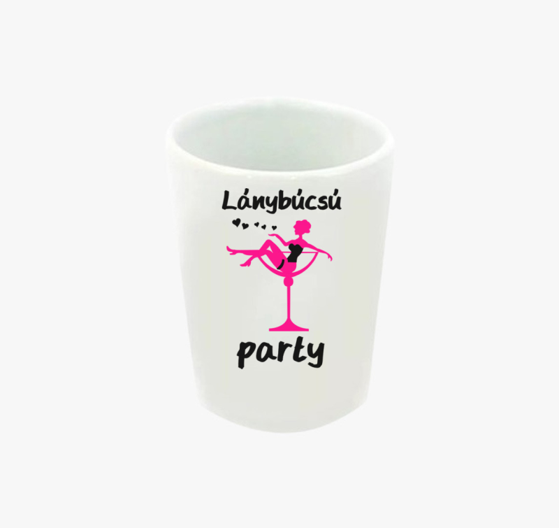 Lánybúcsú party feles pohár