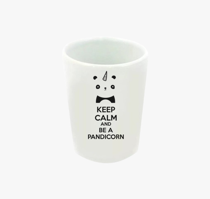 Keep calm and be a pandicorn feles pohár