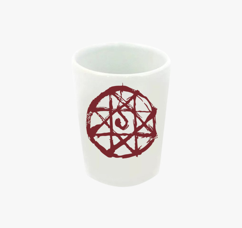 Transzmutációs kör feles pohár