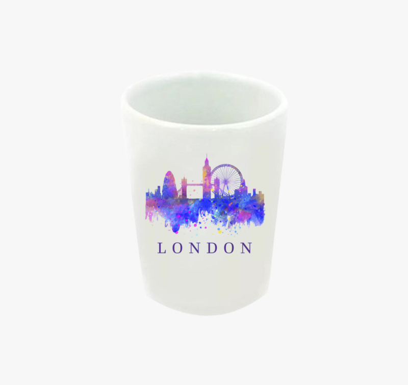 London mintás feles pohár