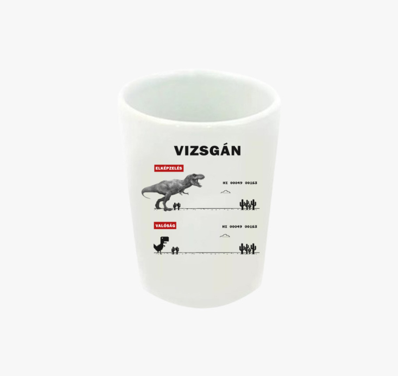 Vizsga feles pohár