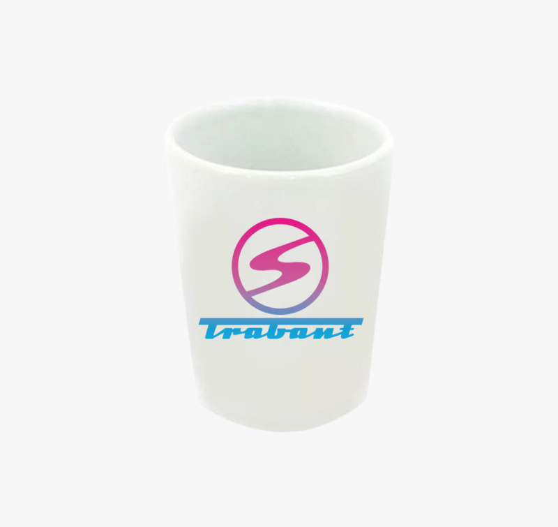 Trabant logós feles pohár