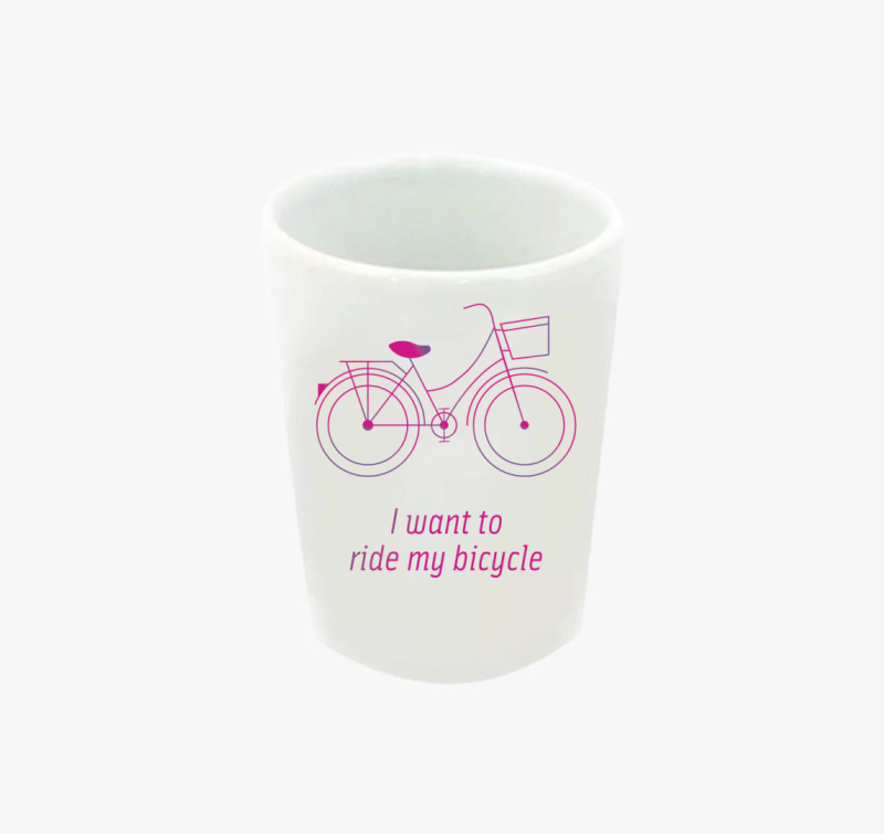 Biciklis feles pohár - I want to ride my bicycle