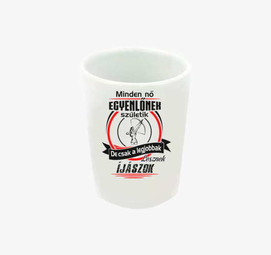 Női íjász feles pohár 