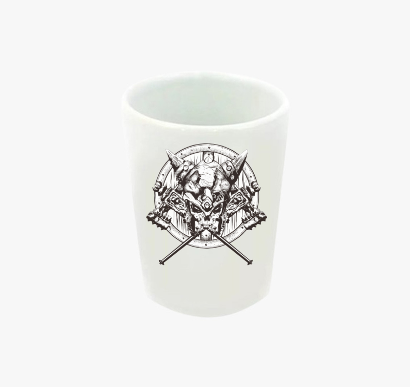 Viking koponyás feles pohár