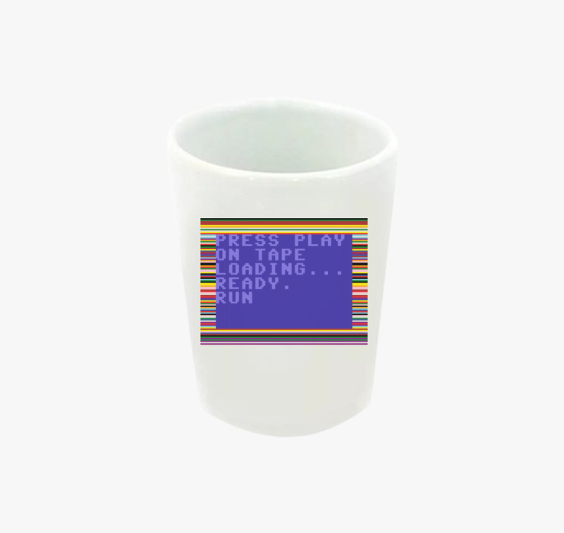 Commodore 64 (C64) feles pohár - Kazetta betöltés
