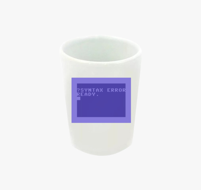Commodore 64 (C64) feles pohár - Syntax error
