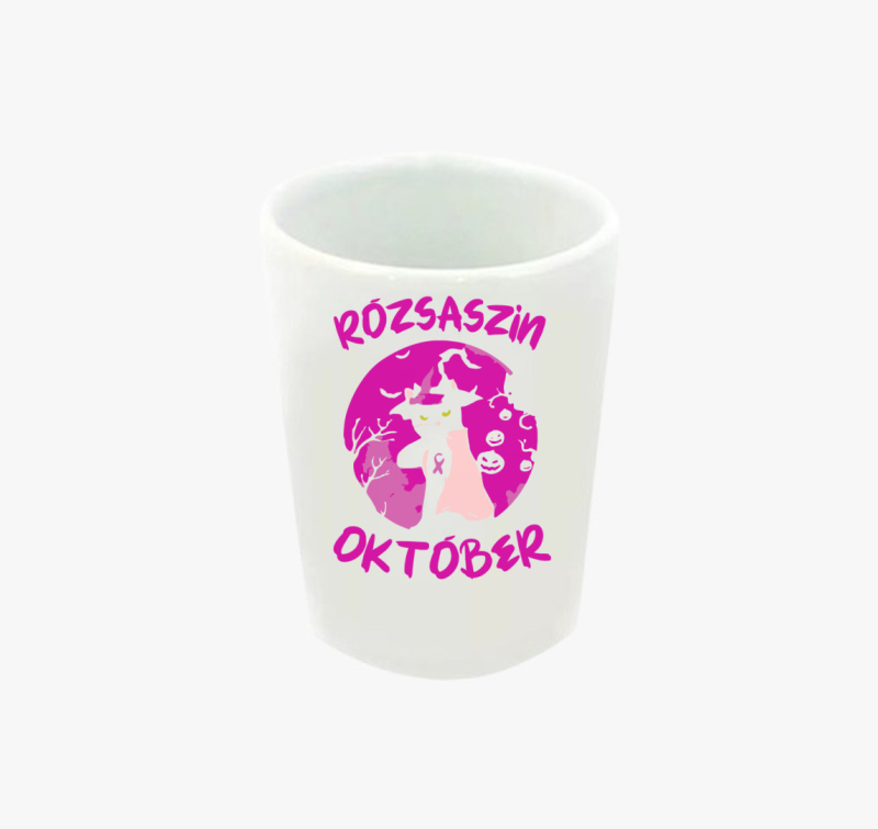 Rózsaszín október feles pohár