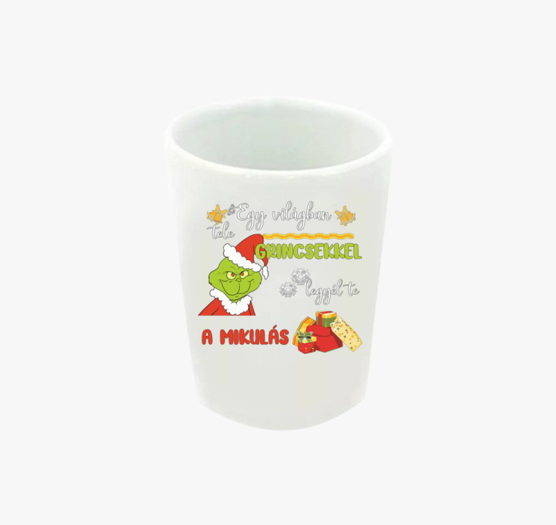 Grincses karácsonyi feles pohár