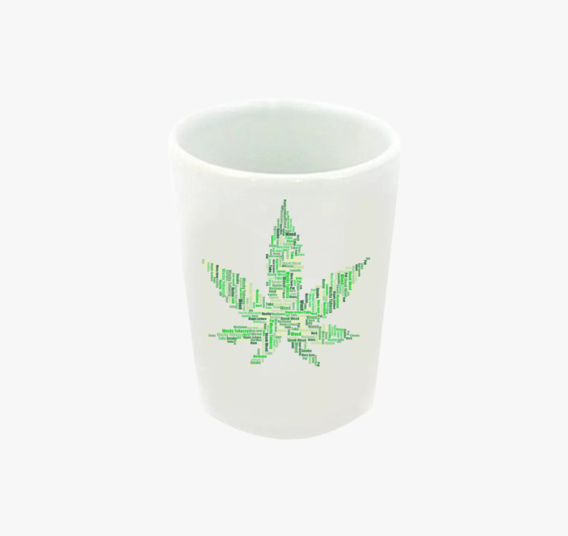 Cannabisos feles pohár