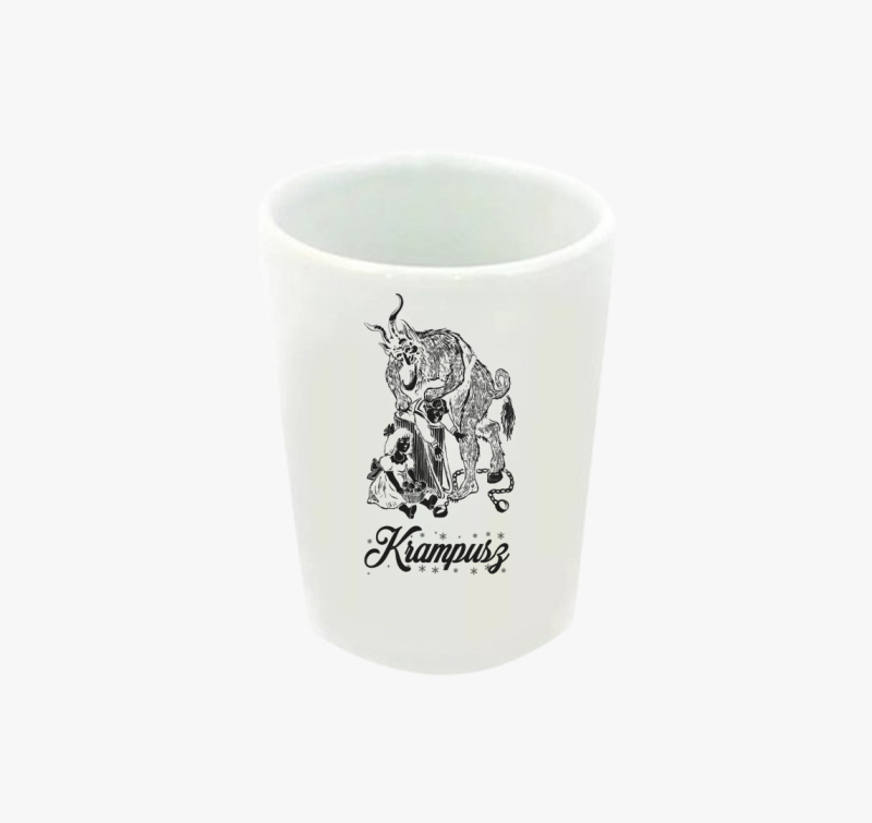 Krampuszos feles pohár