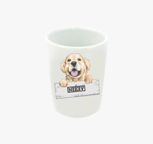 Golden retrieveres feles pohár...