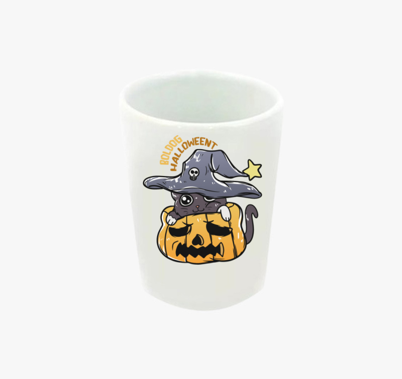 Cicás halloweeni feles pohár