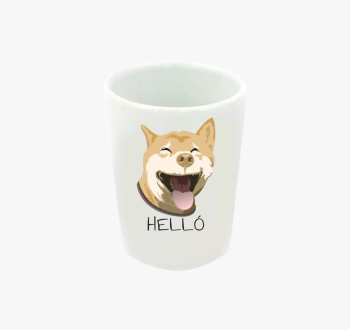 Kutyusos feles pohár