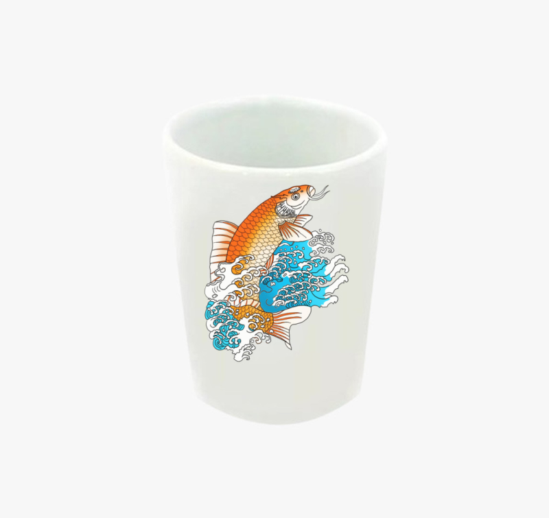 Koi halas 2.0 feles pohár