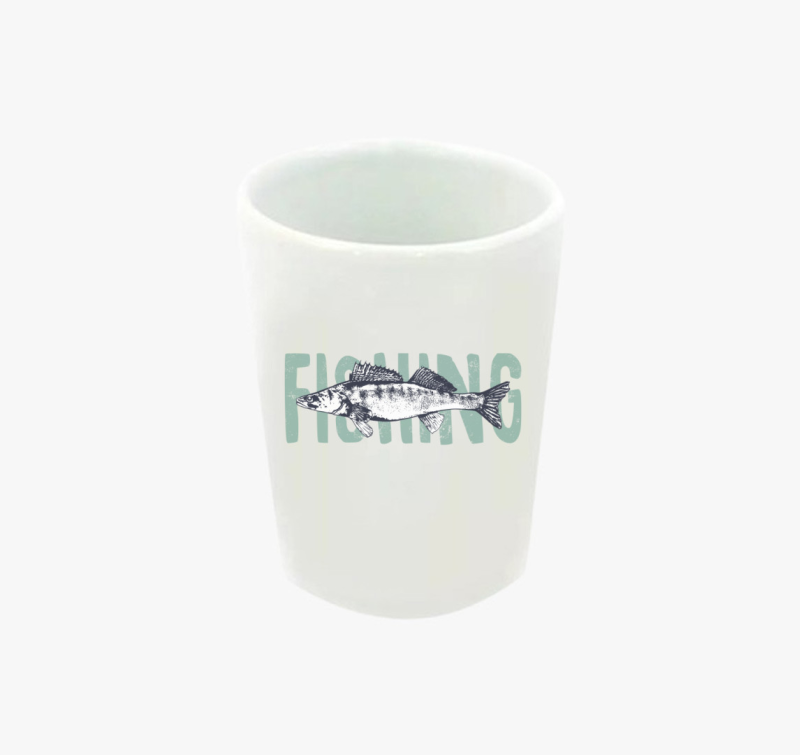 Süllő - Horgászos feles pohár