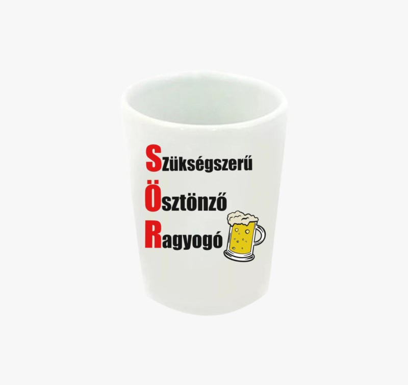 Kredit kapitány sörös feles pohárja