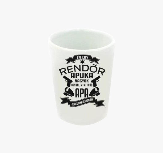 Rendőr apuka feles pohár