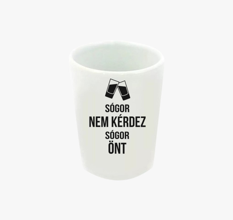 Sógor koccintós ajándék feles pohár