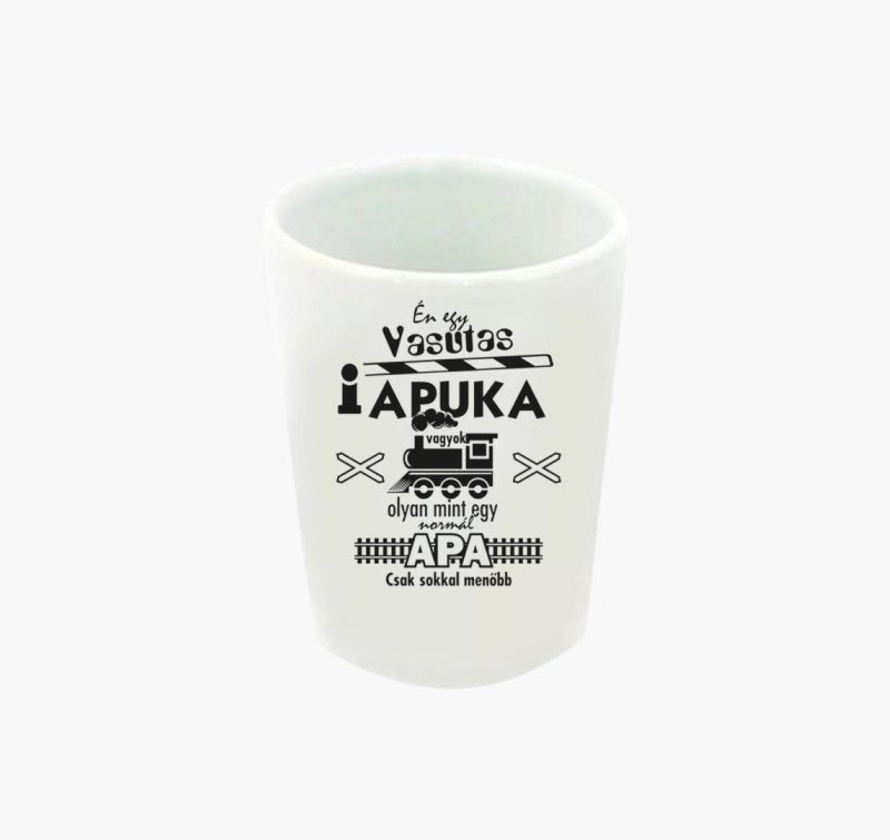 Vasutas apuka feles pohár