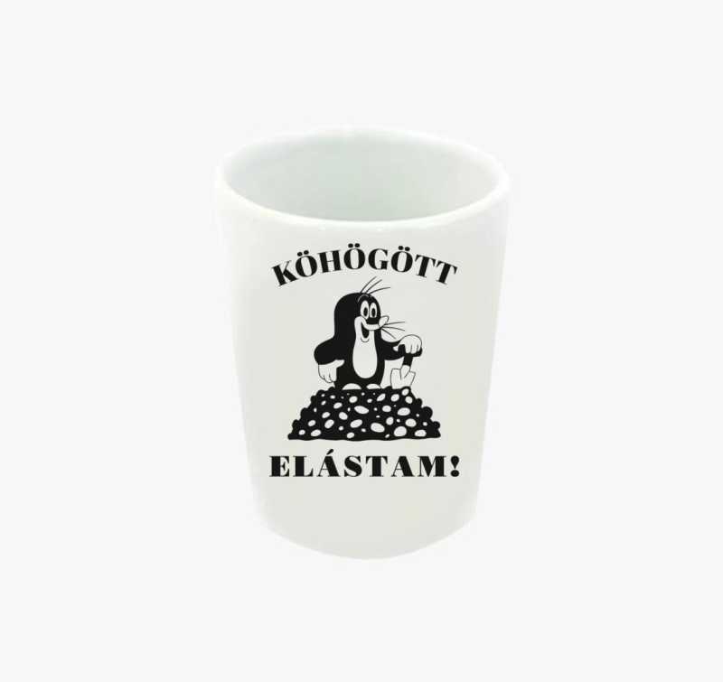 Köhögött elástam feles pohár