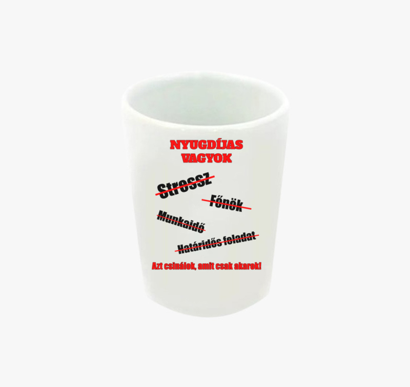 Nyugdíjas feles pohár