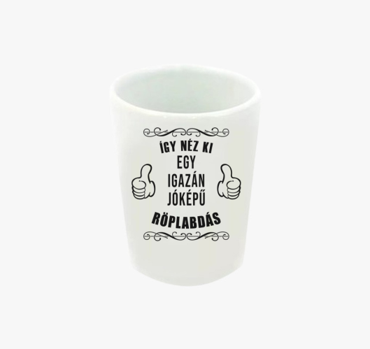 Jóképű röplabdás feles pohár...