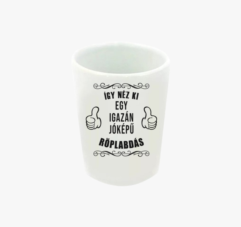 Jóképű röplabdás feles pohár
