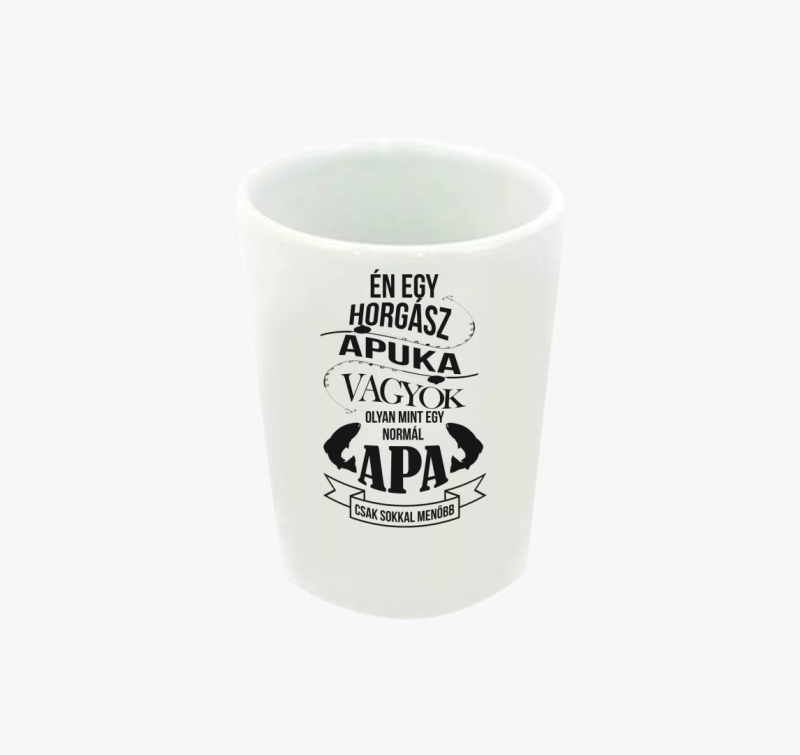 Horgász apuka feles pohár