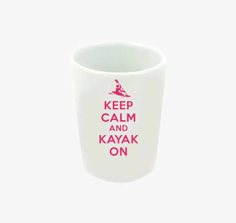 Keep calm keep kayak ON feles pohár