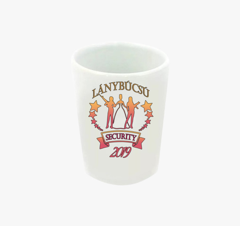 Lánybúcsú security feles pohár