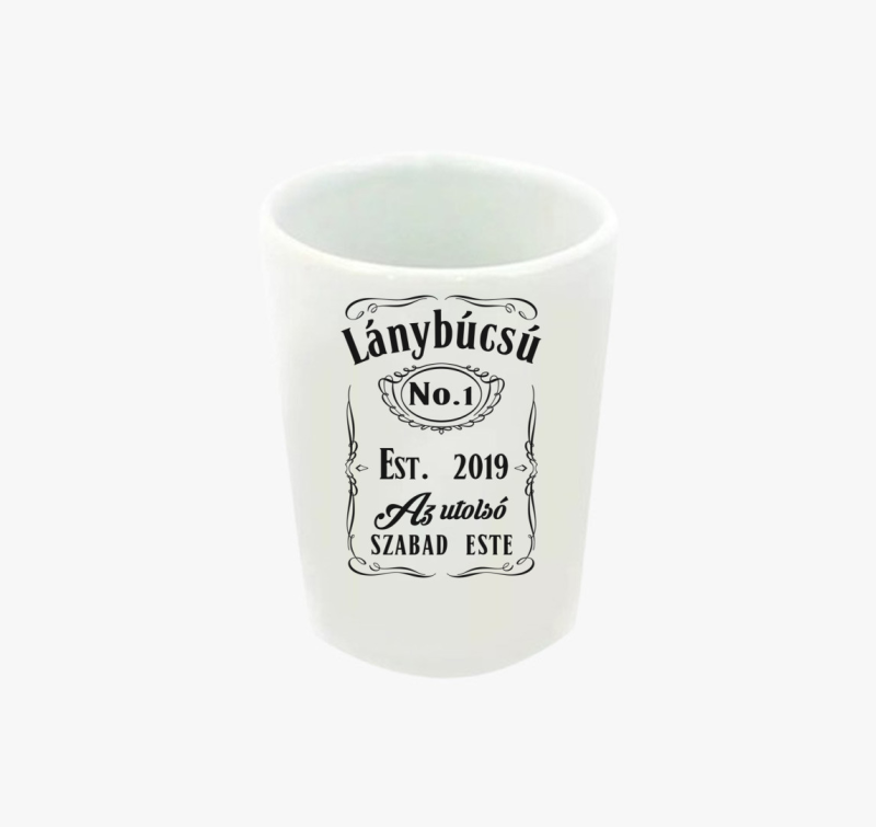 Lánybúcsú Jack Daniels feles pohár