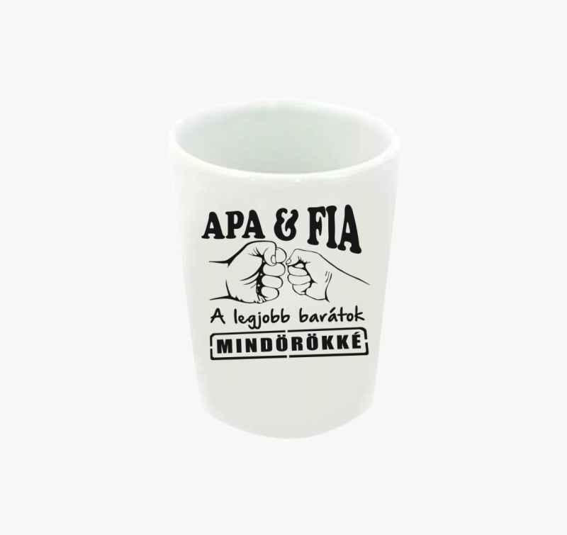 Apa és Fia legjobb barátok feles pohár