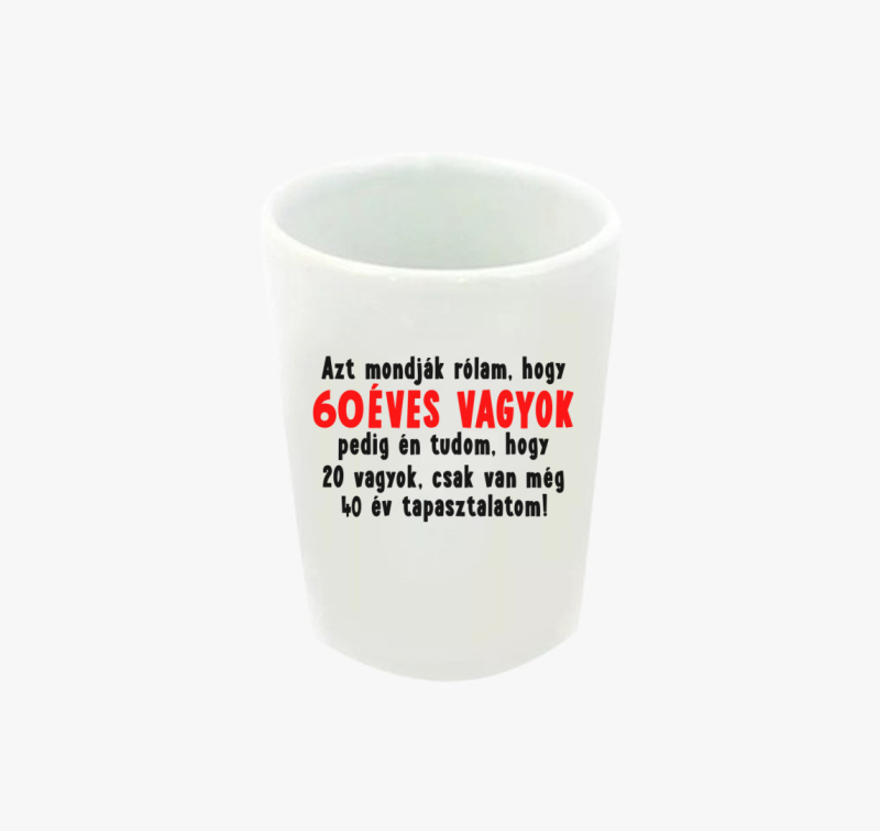 Azt mondják rólam... Születésnapos feles pohár - válaszható évszámmal - 