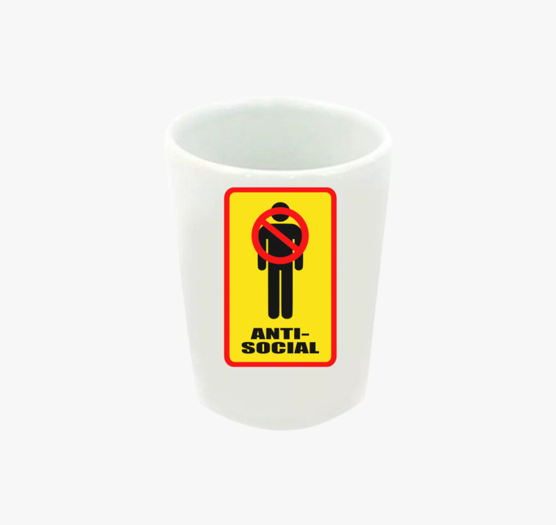 Anti Social feles pohár