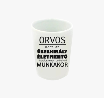 Orvos feles pohár