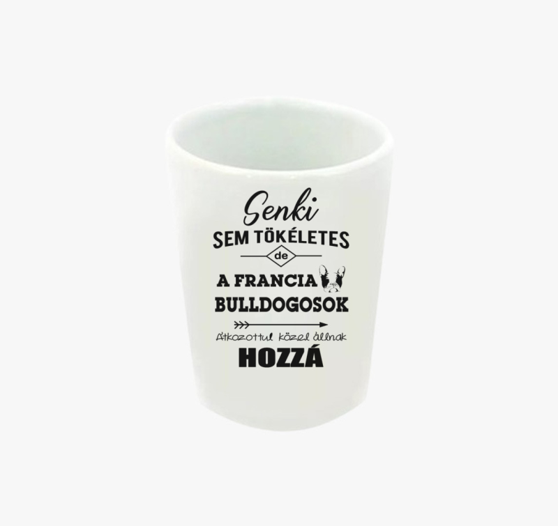 Francia Bulldogos feles pohár