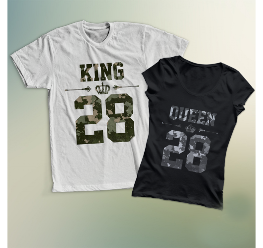 King & Queen páros póló
