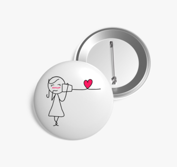 Páros lány 1 kitűző